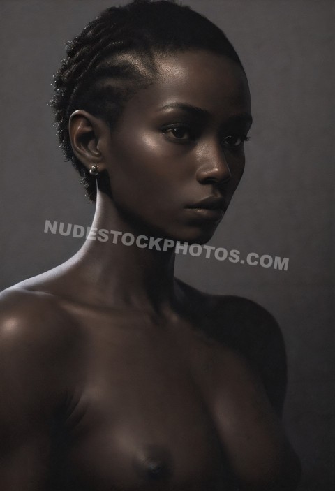 Nude Nigerian Girl Portrait
