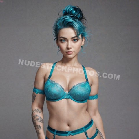 Sexy Blue 3D Woman